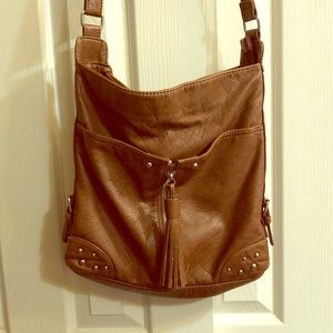 Large brown crossbody